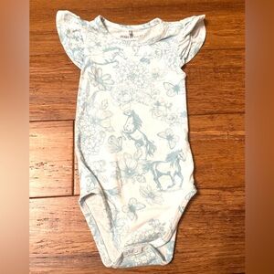 Posh Peanut bodysuit with ruffle sleeves